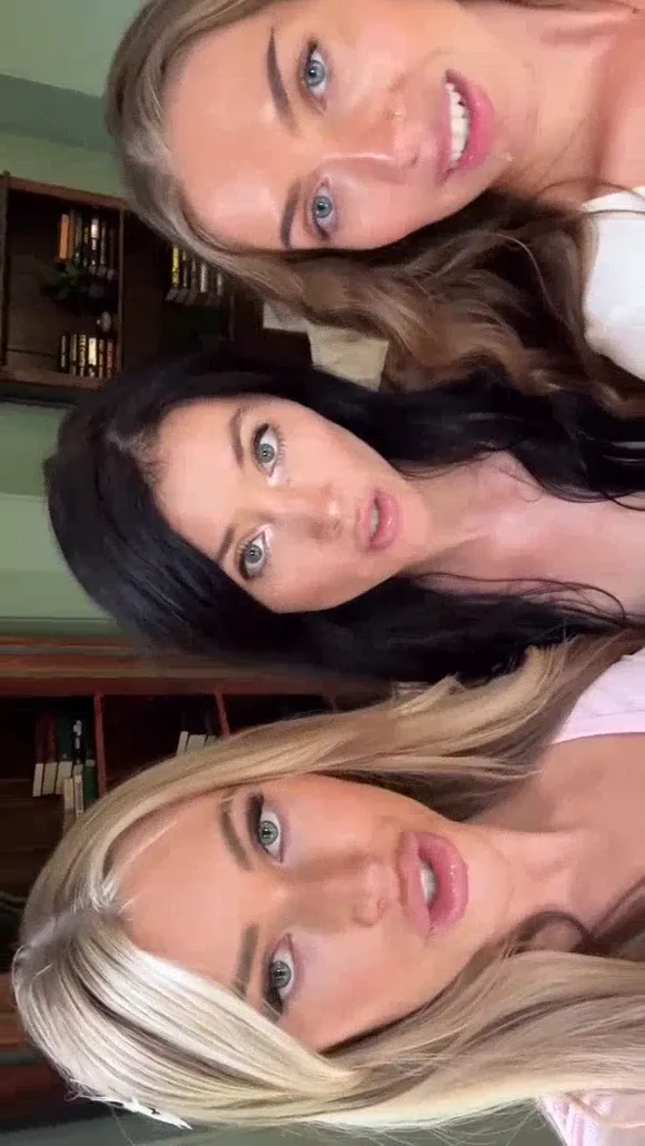 Margaux Sinclair Three Girls Selfie Pose OnlyFans Video Leaked