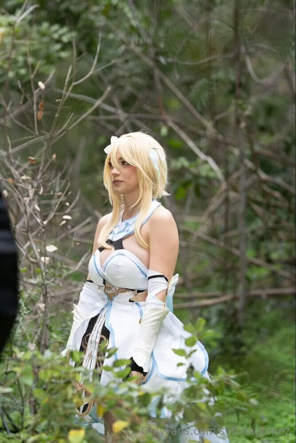 Sofia Gomez Cosplay Outfit Forest Pose OnlyFans Photo Leaked