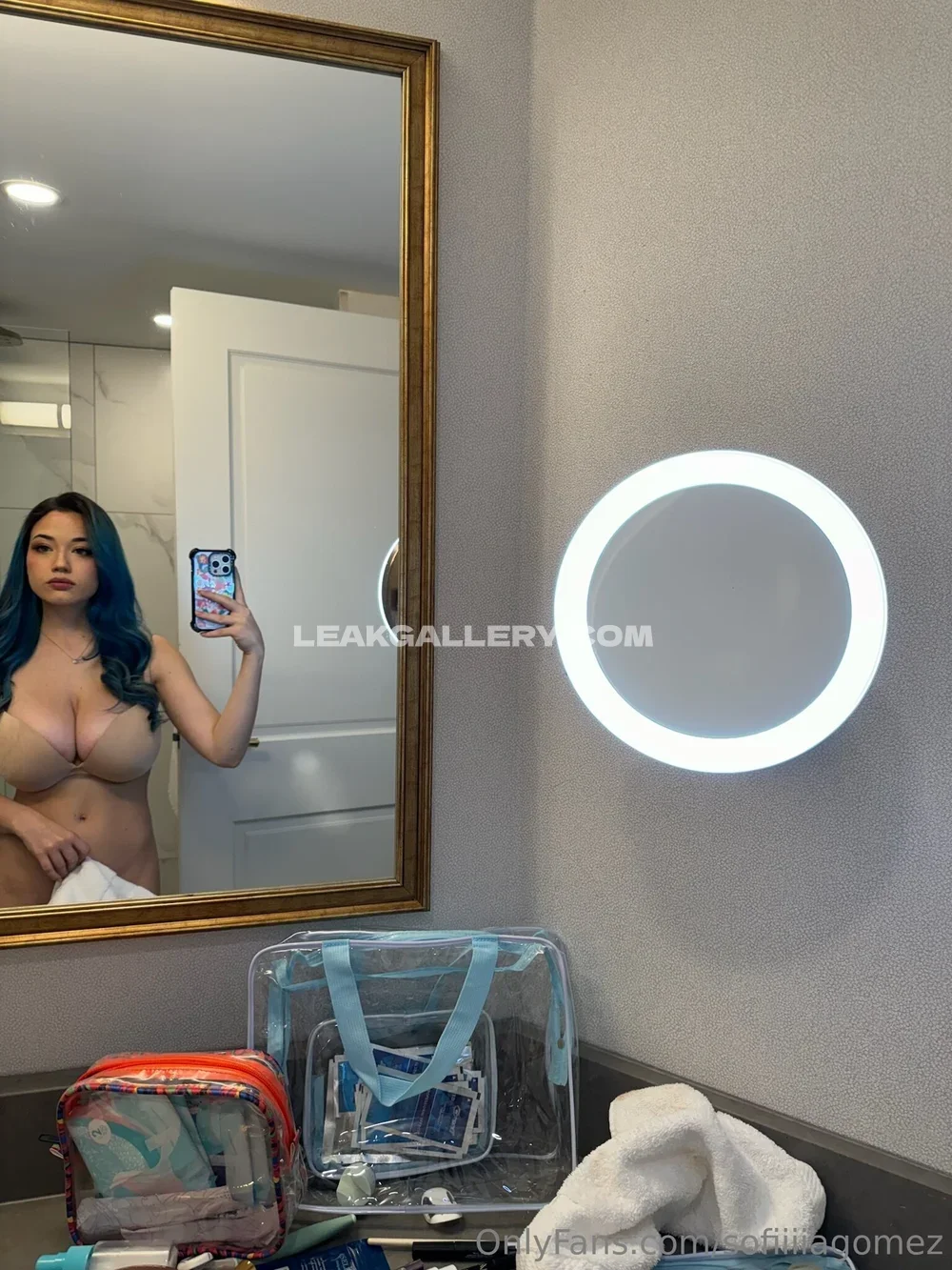 Sofia Gomez Mirror Selfie In Bra OnlyFans Photo Leaked