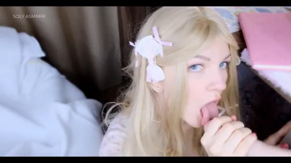 Solyasmr Blonde Hair Tongue Tease OnlyFans Video Leaked
