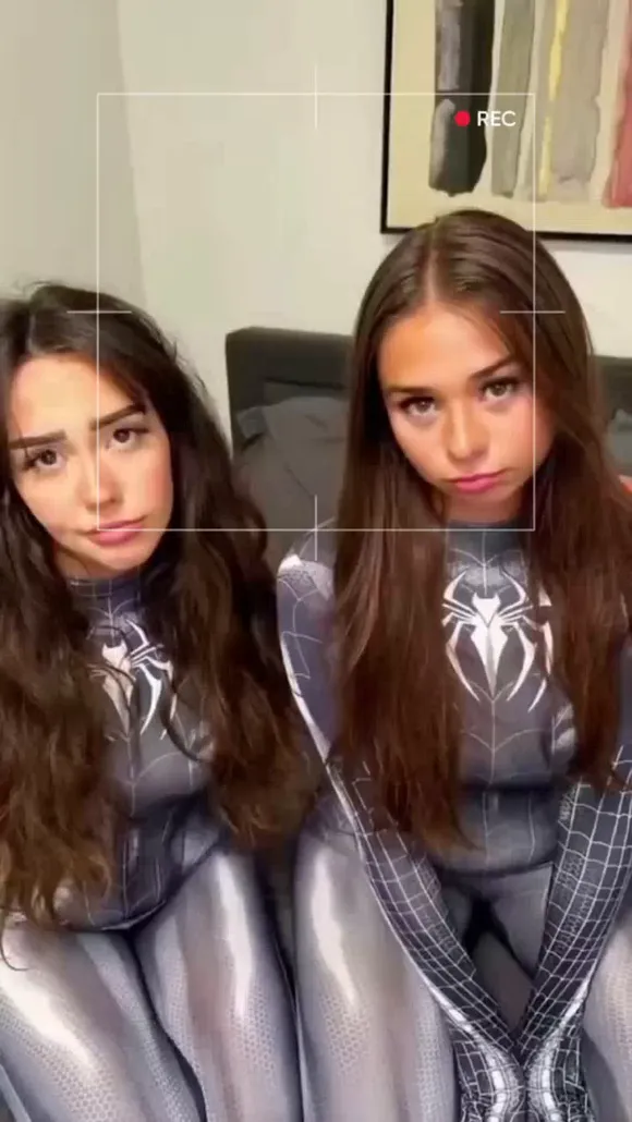 Sophie Rain Spider Costume Duo Pose OnlyFans Video Leaked