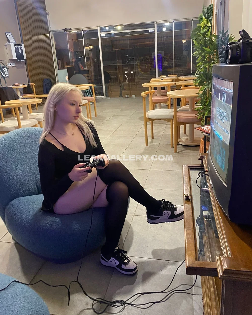 Stassianova Black Bodysuit Gaming Session OnlyFans Photo Leaked