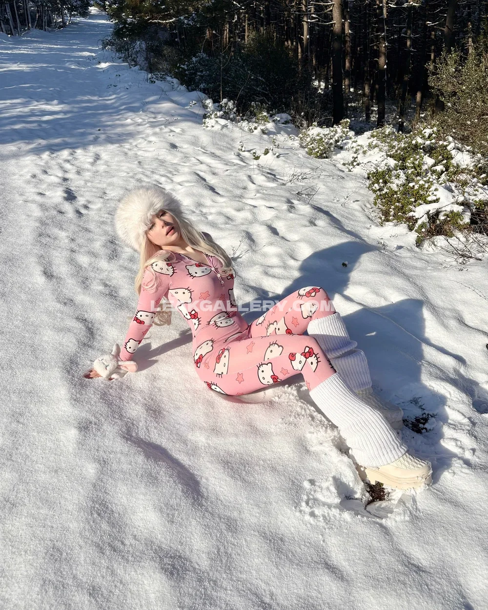 Stassianova Pink Hello Kitty Bodysuit OnlyFans Photo Leaked