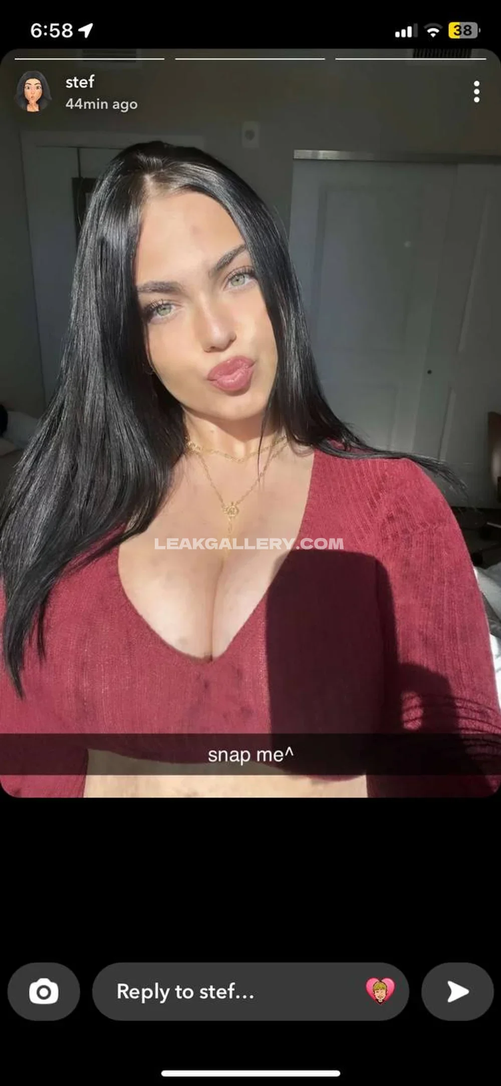 Stef.lefkowitz Pouty Lips Selfie Snap OnlyFans Photo Leaked