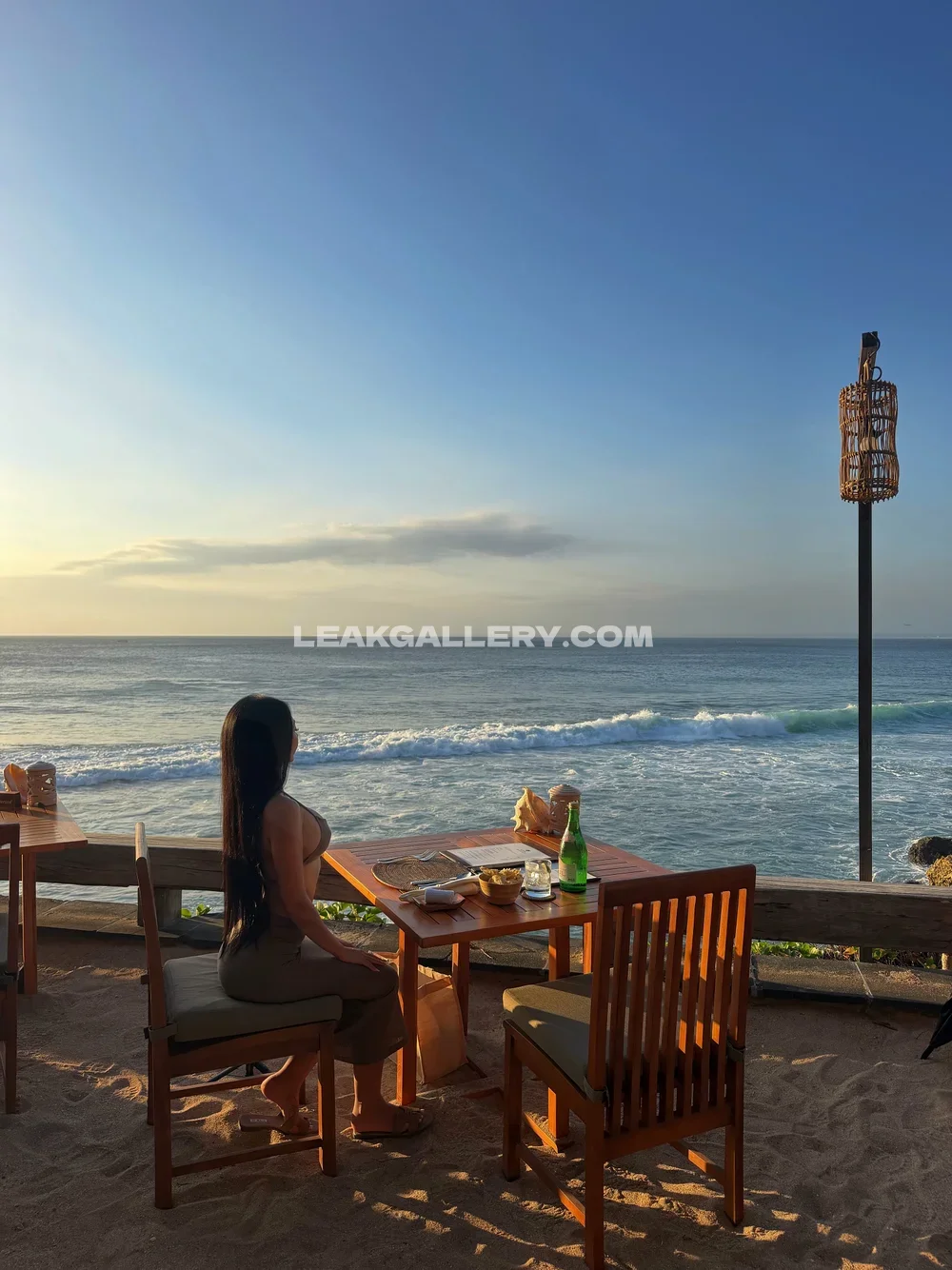 Stephchoi Beachside Table Seated OnlyFans Photo Leaked