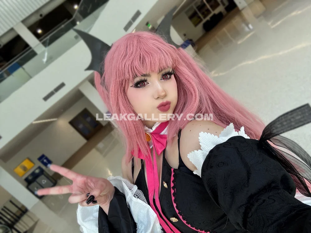 Strifecoss Pink Wig Devil Cosplay OnlyFans Photo Leaked