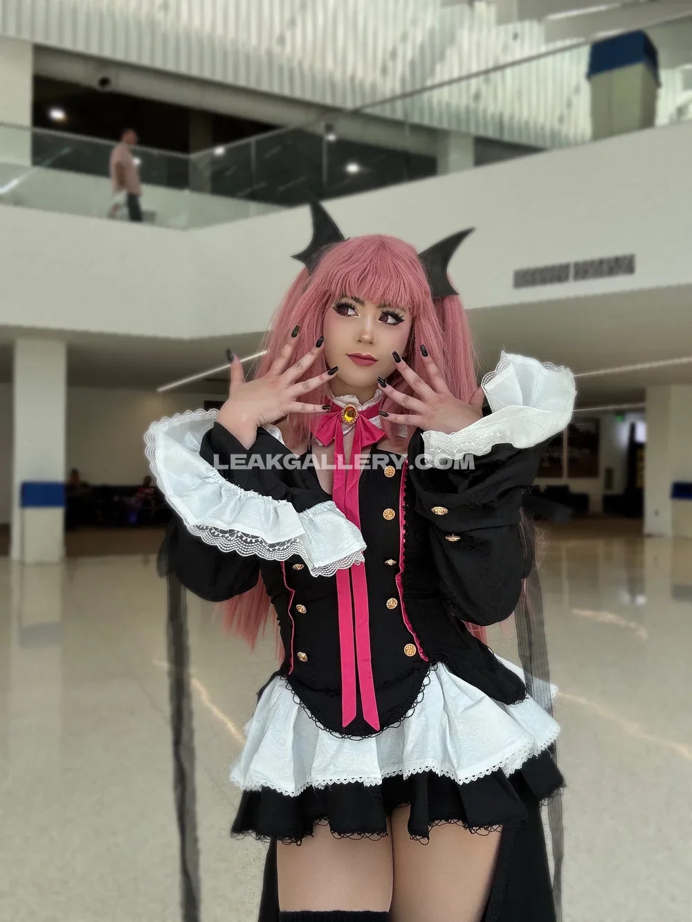 Strifecoss Pink Wig Devil Cosplay OnlyFans Photo Leaked