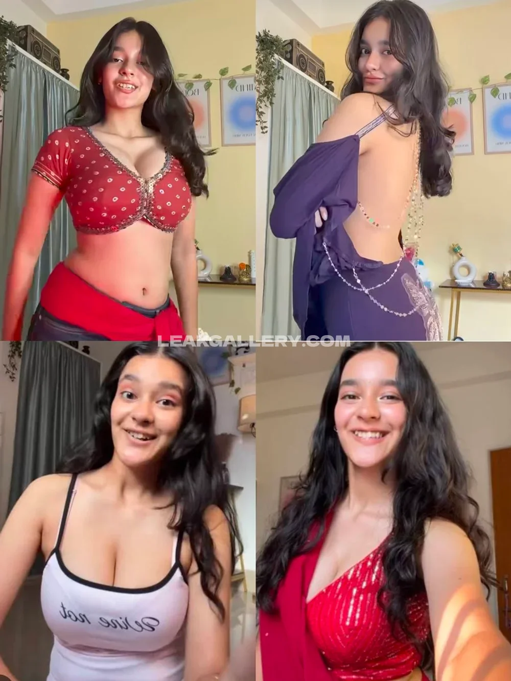 Subhasly Red Bra Topless Display OnlyFans Photo Leaked