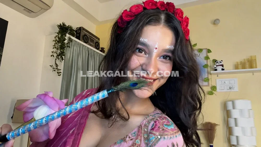 Subhasly Flower Crown Peacock Feather OnlyFans Photo Leaked