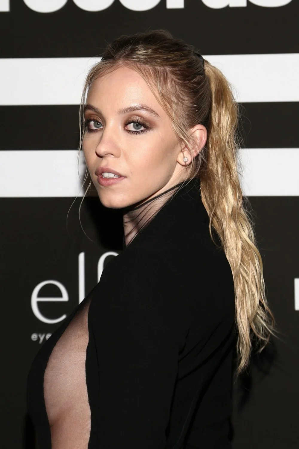 Sydney Sweeney Black Blazer Side Pose OnlyFans Photo Leaked