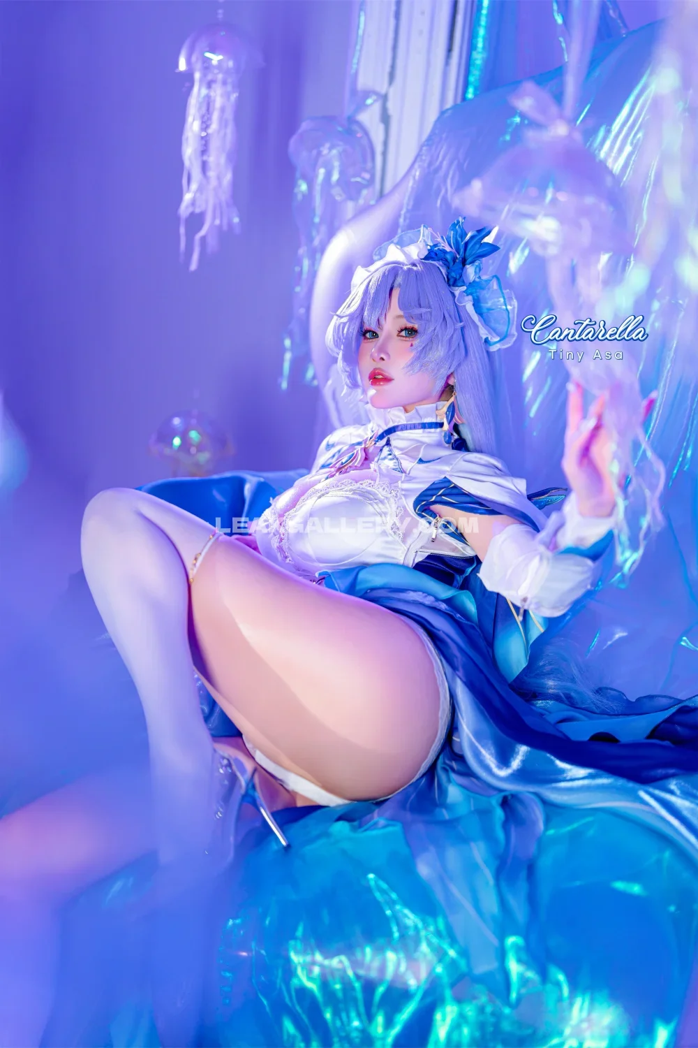 Tiny.asa Blue Wig Cosplay Pose OnlyFans Photo Leaked