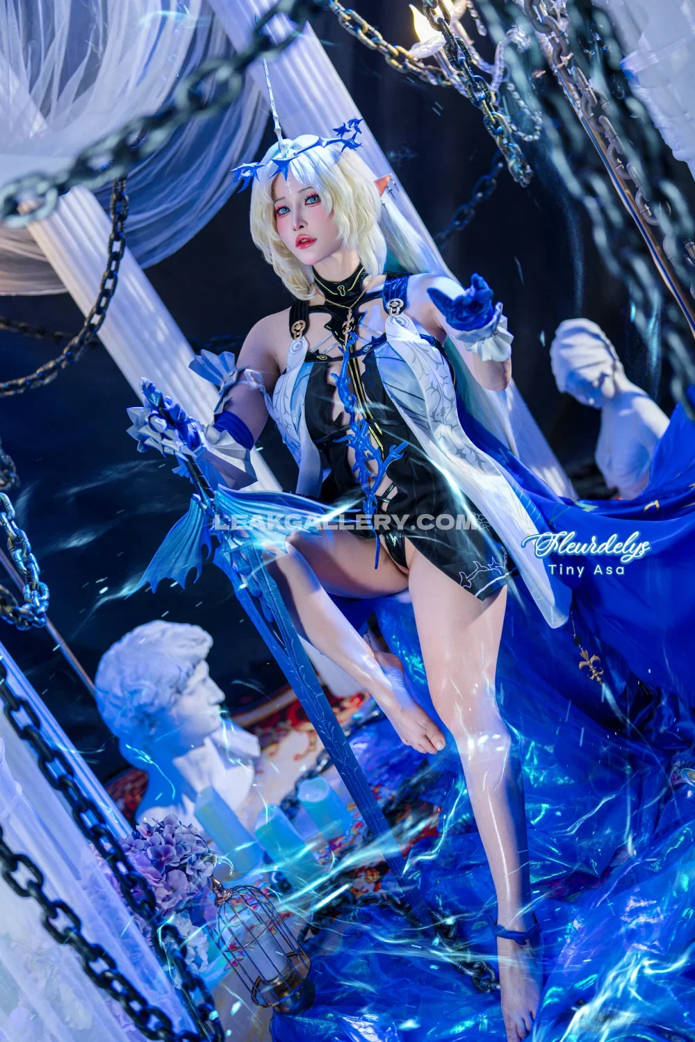 Tiny.asa Elf Ears Blue Fantasy OnlyFans Photo Leaked