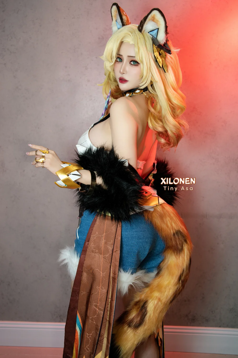 Tiny.asa Fox Ears Cosplay Pose OnlyFans Photo Leaked