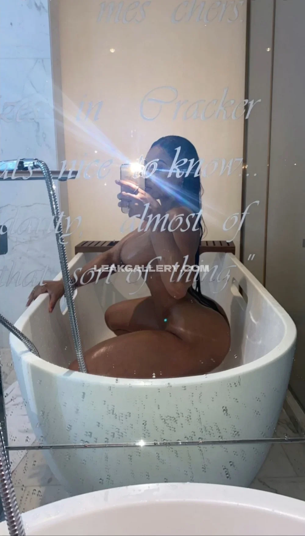 Tootatis Naked Bathtub Selfie OnlyFans Photo Leaked
