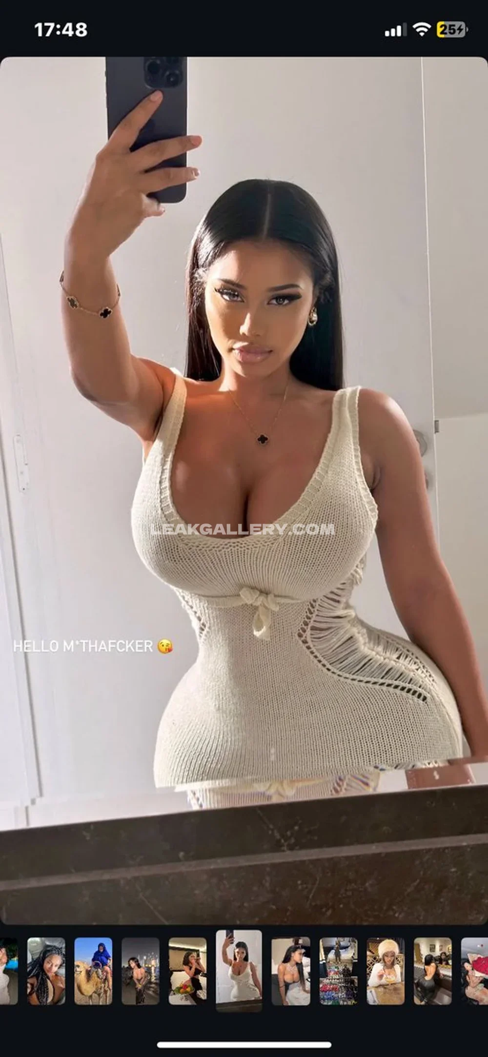 Tootatis Knitted Top Selfie Pose OnlyFans Photo Leaked