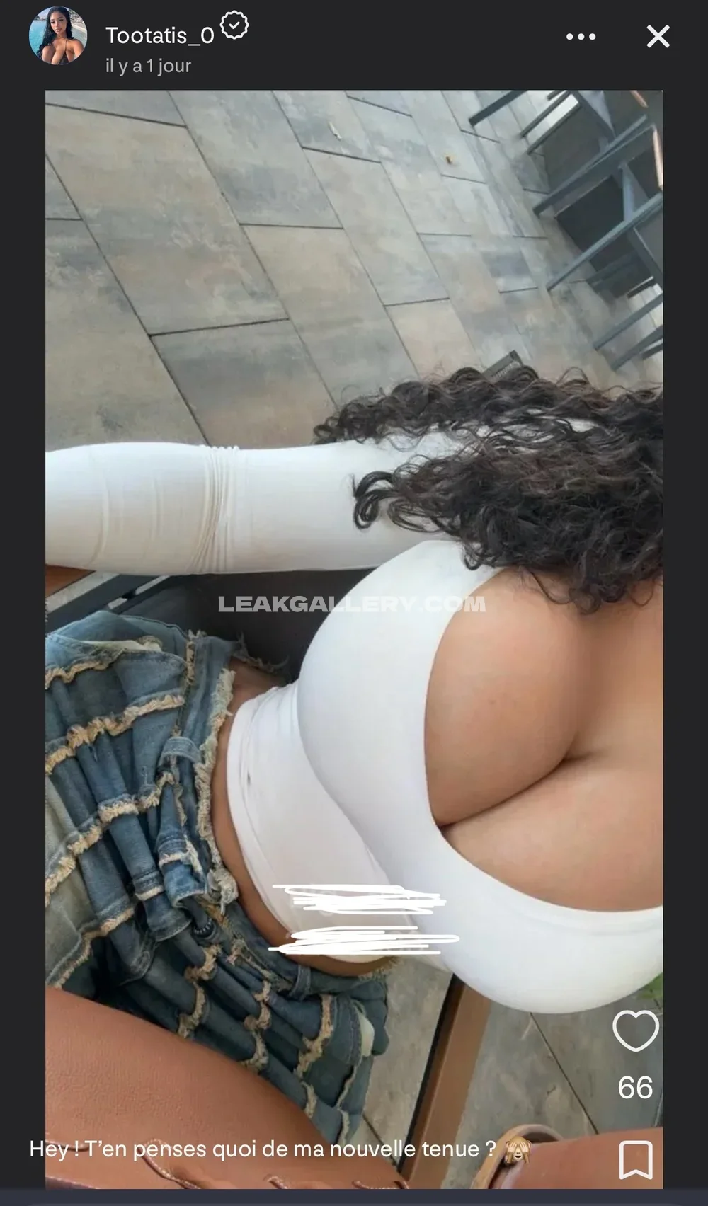 Tootatis White Crop Top Display OnlyFans Photo Leaked