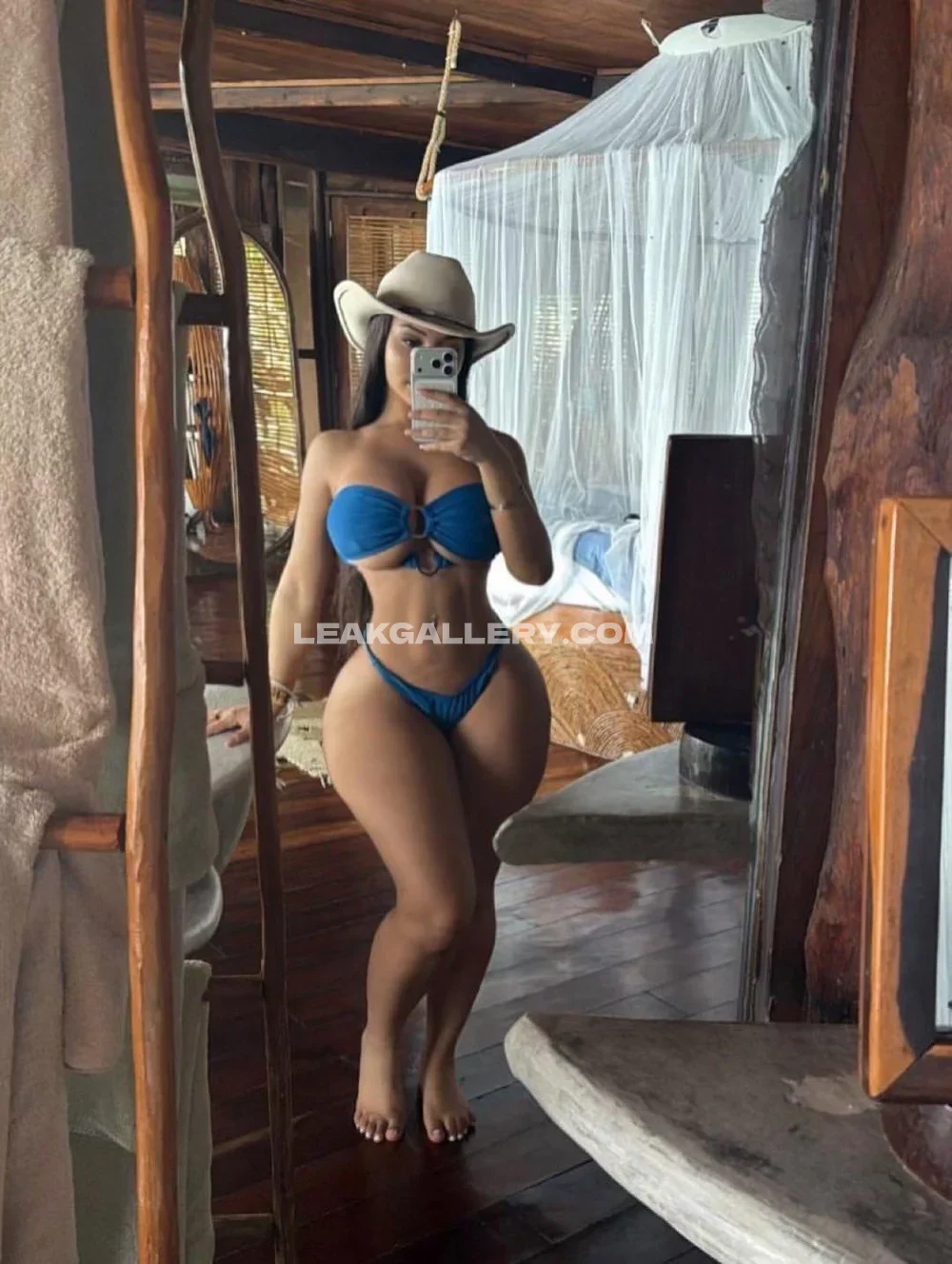 Tootatis Blue Bikini Mirror Selfie OnlyFans Photo Leaked