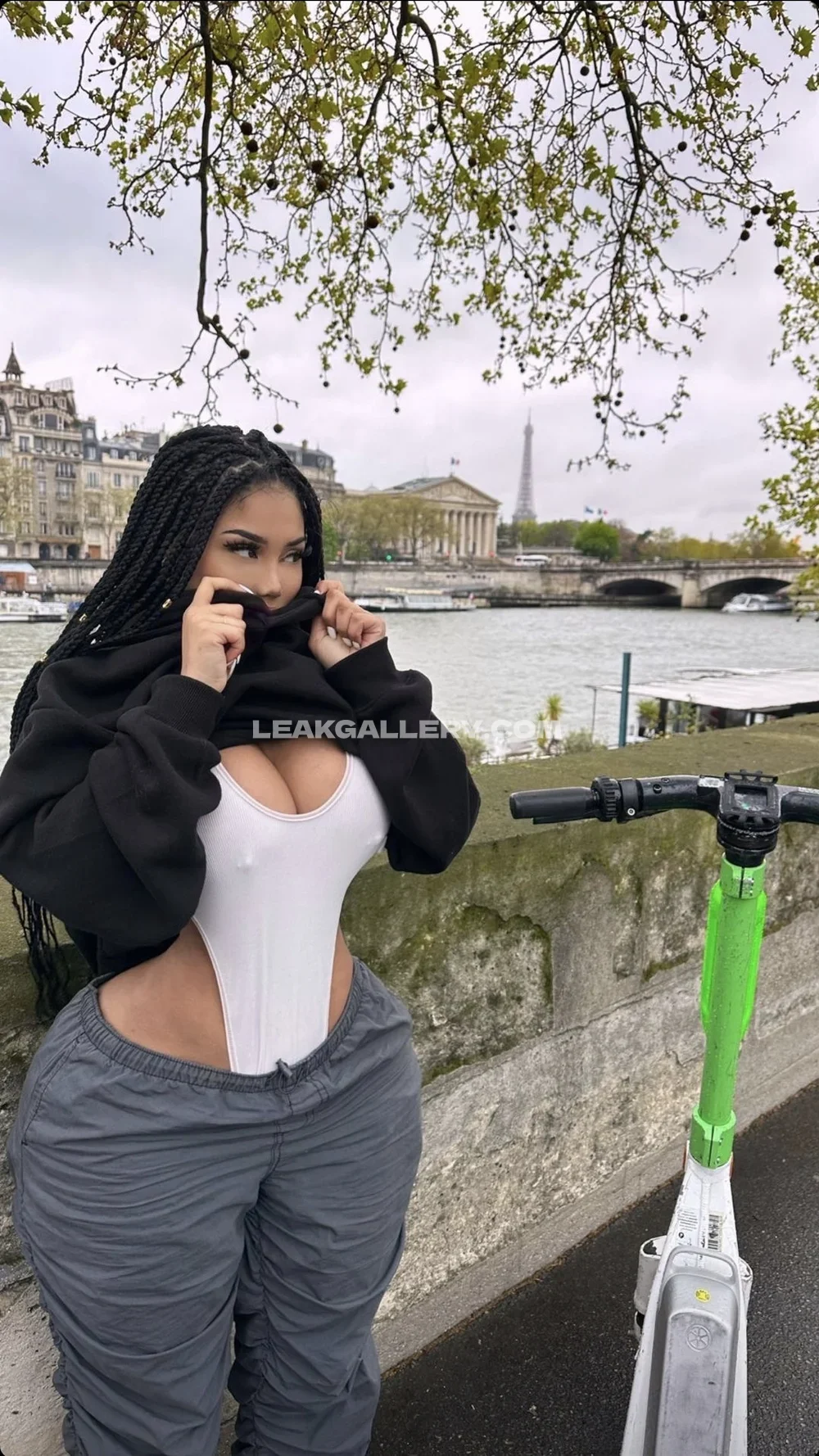 Tootatis Braided Hair Outdoor Pose OnlyFans Photo Leaked