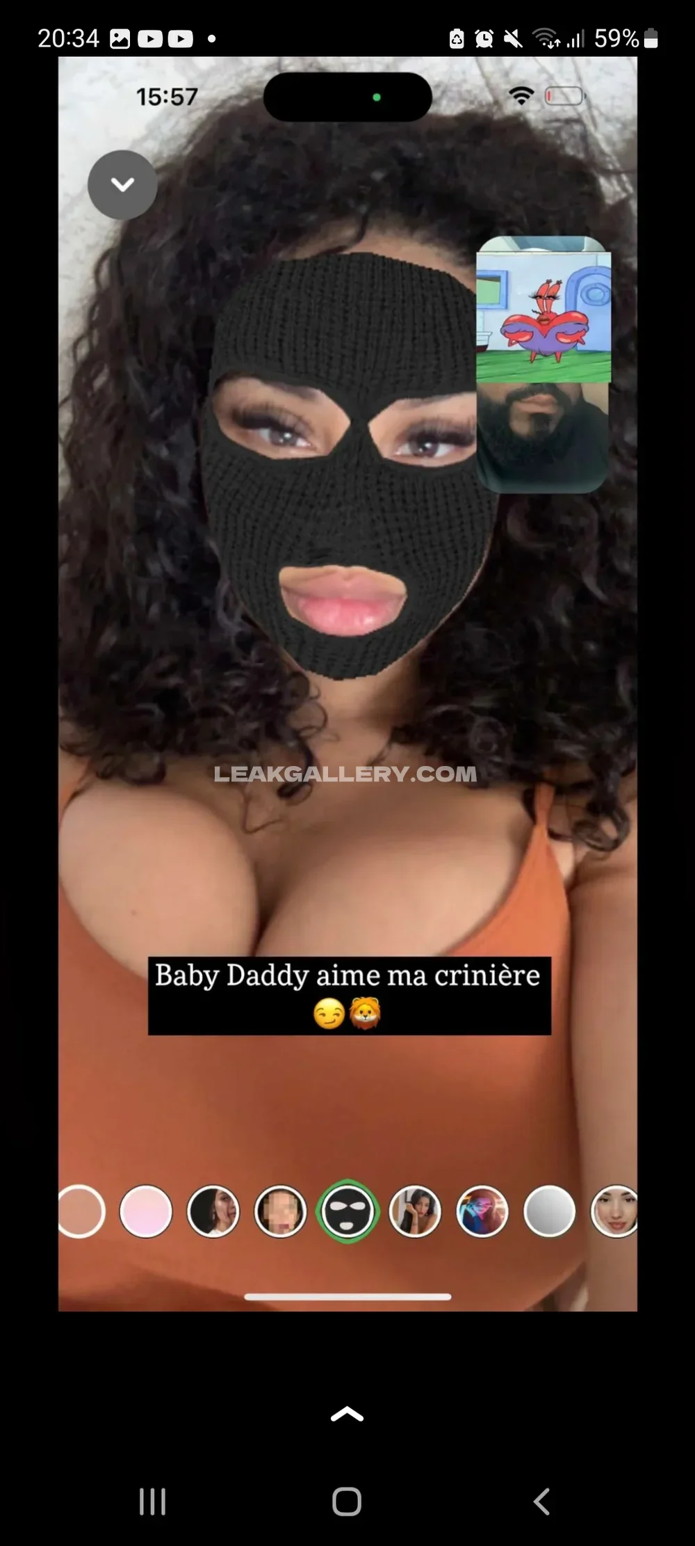 Tootatis Masked Face Selfie OnlyFans Photo Leaked