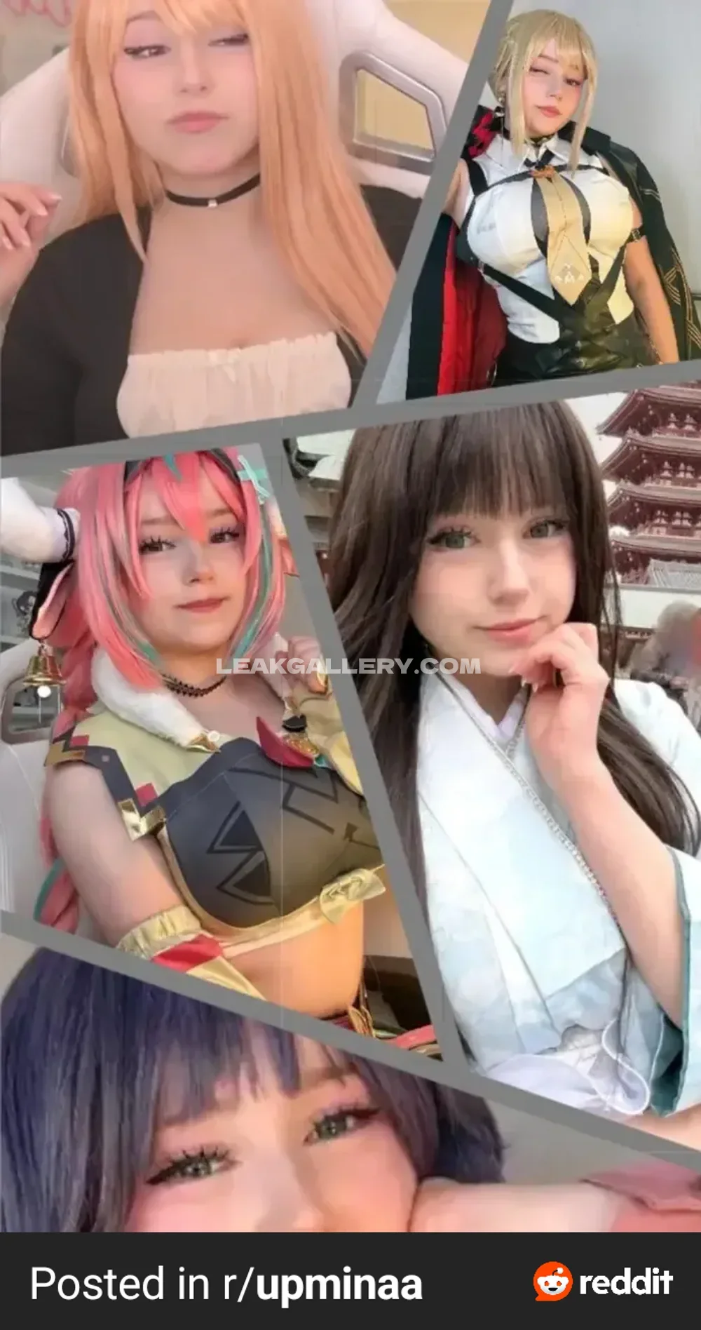 Upminaa Cosplay Collage Display OnlyFans Photo Leaked