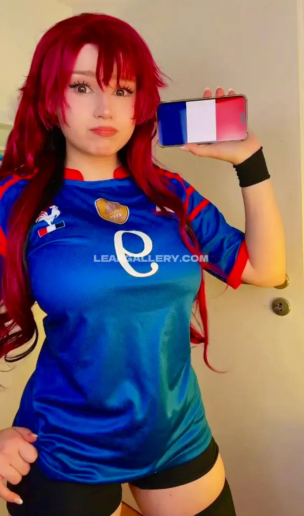 Upminaa Red Hair Jersey Pose OnlyFans Photo Leaked