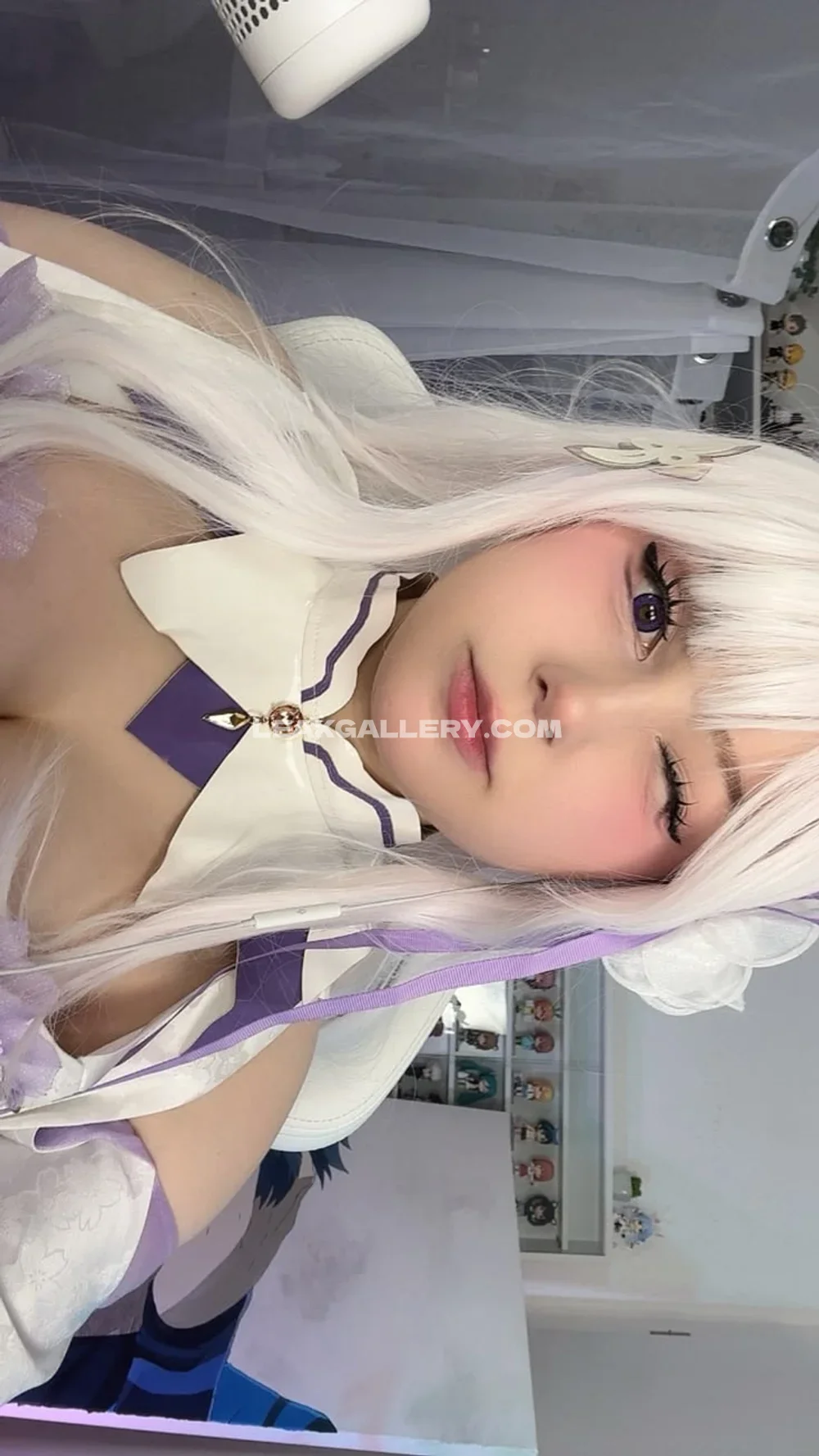 Upminaa White Wig Cosplay Tease OnlyFans Photo Leaked