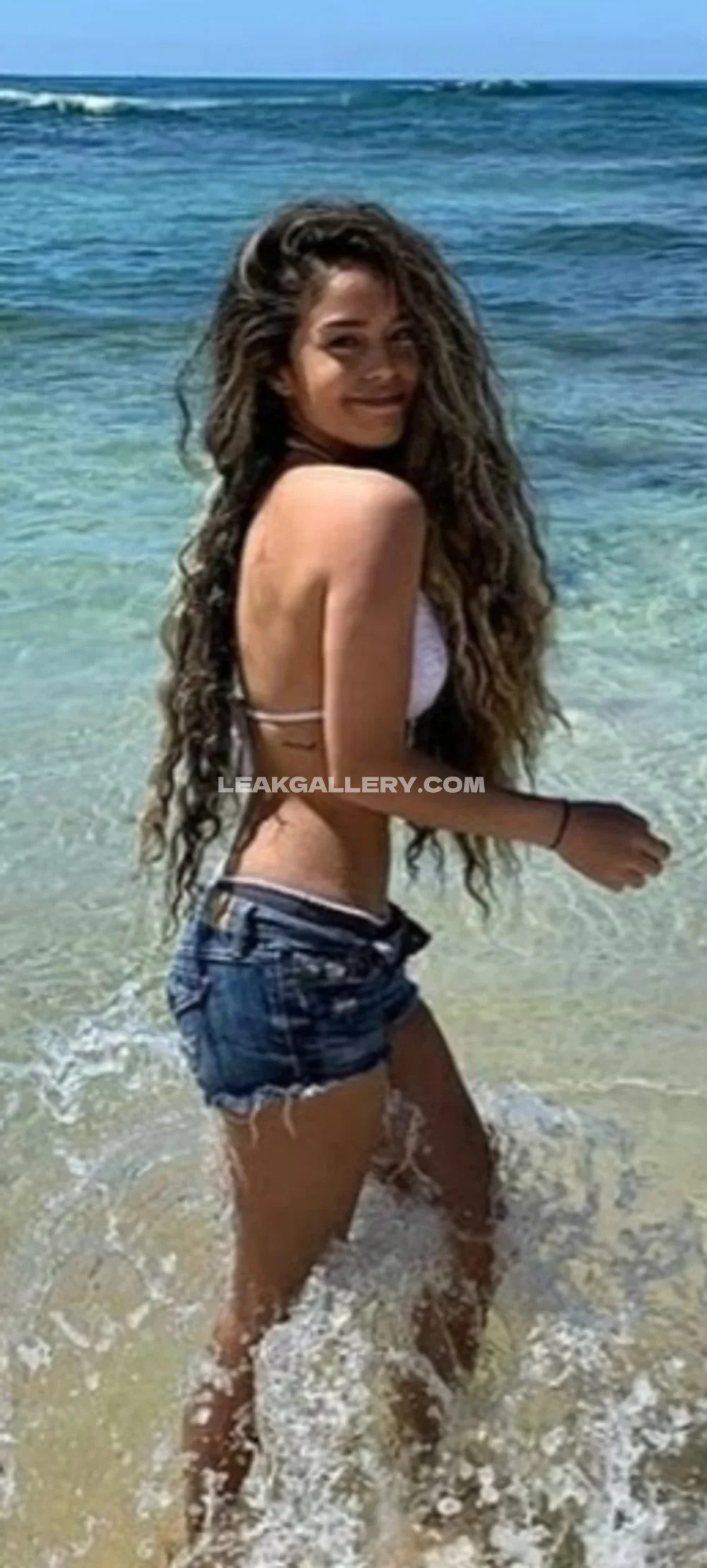 Valkyrae Beach Bikini Back View OnlyFans Photo Leaked
