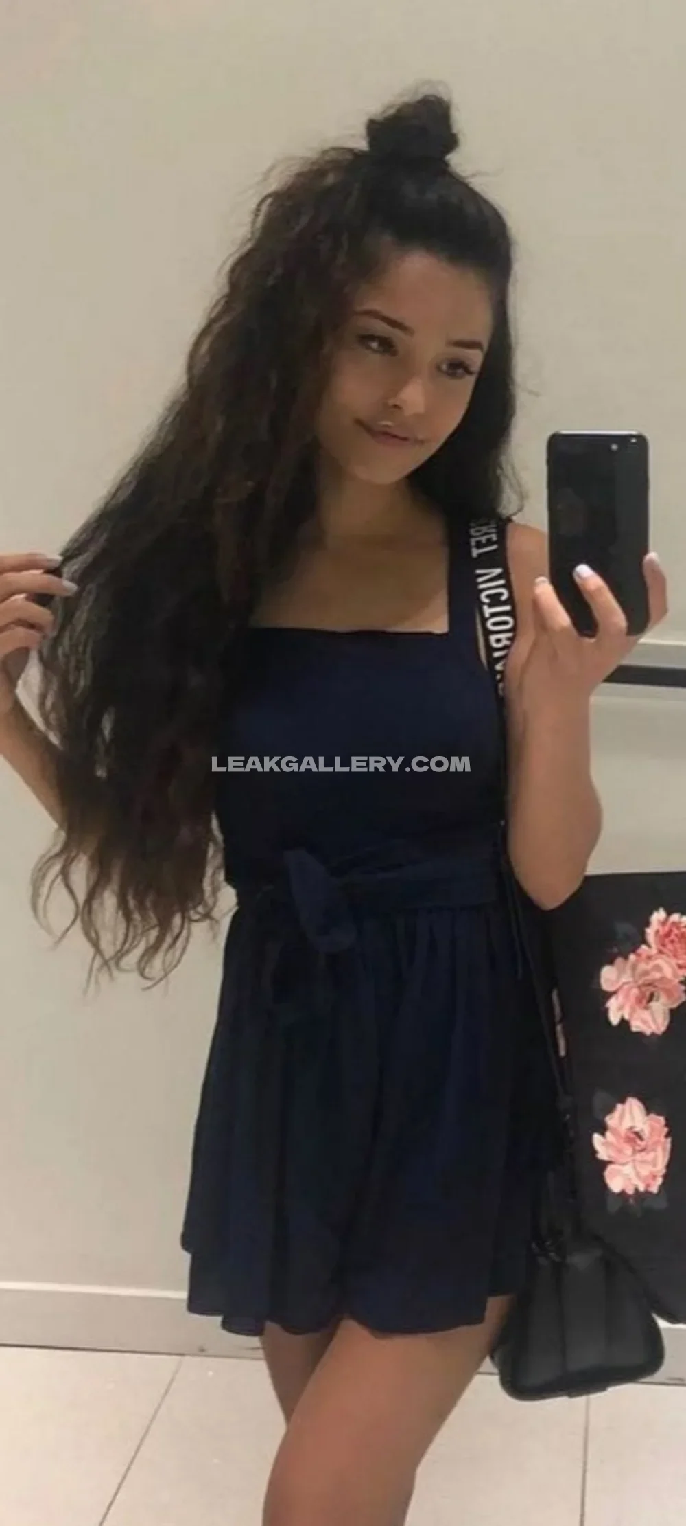 Valkyrae Mirror Selfie In Blue Dress OnlyFans Photo Leaked