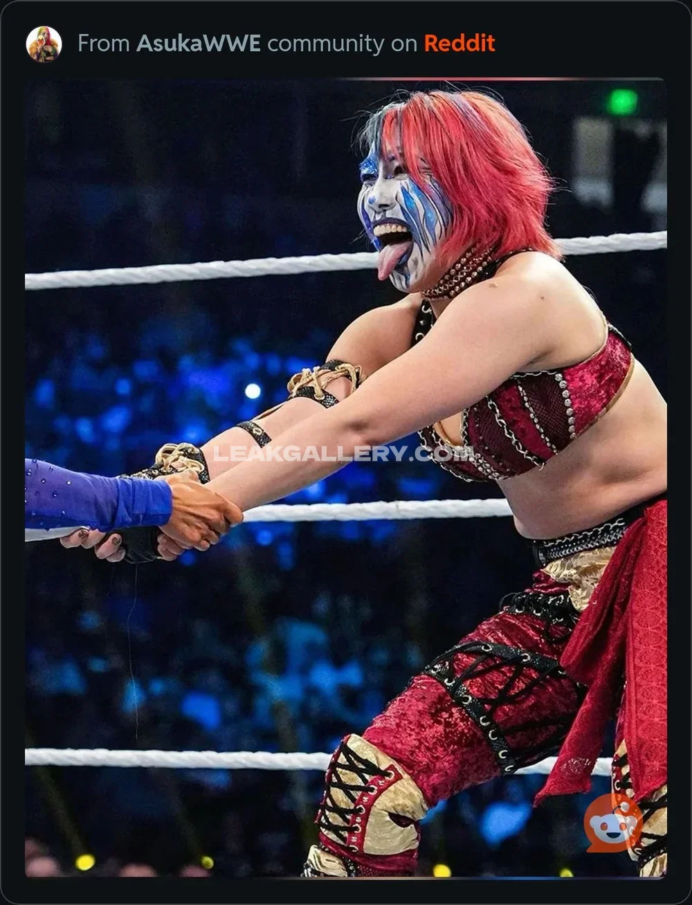 Wwe_asuka Wrestling Ring Face Paint OnlyFans Photo Leaked