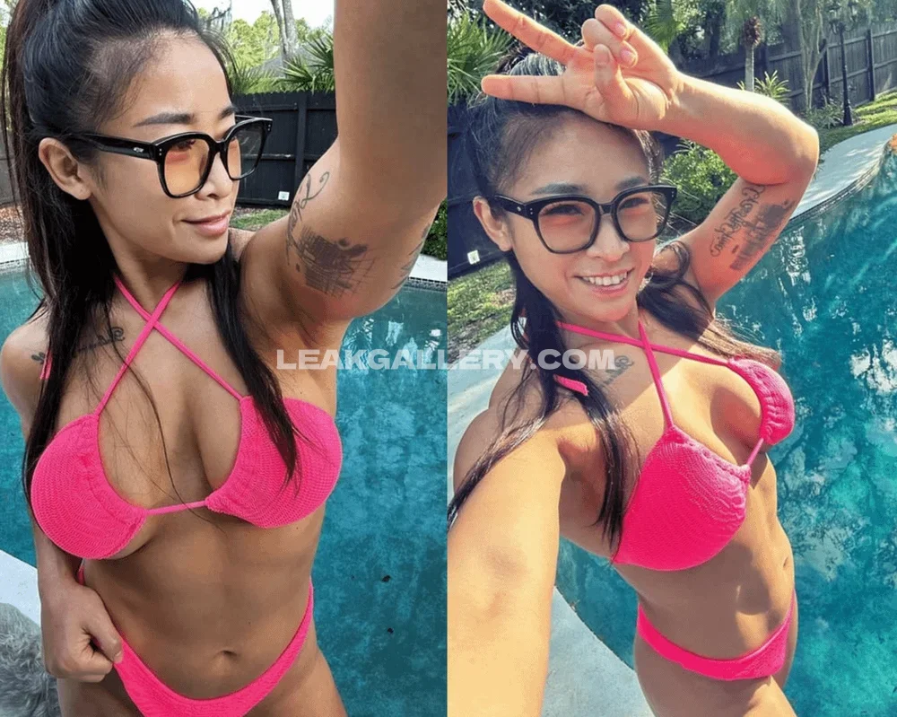 Xialiwwe Pink Bikini Pool Selfie OnlyFans Photo Leaked