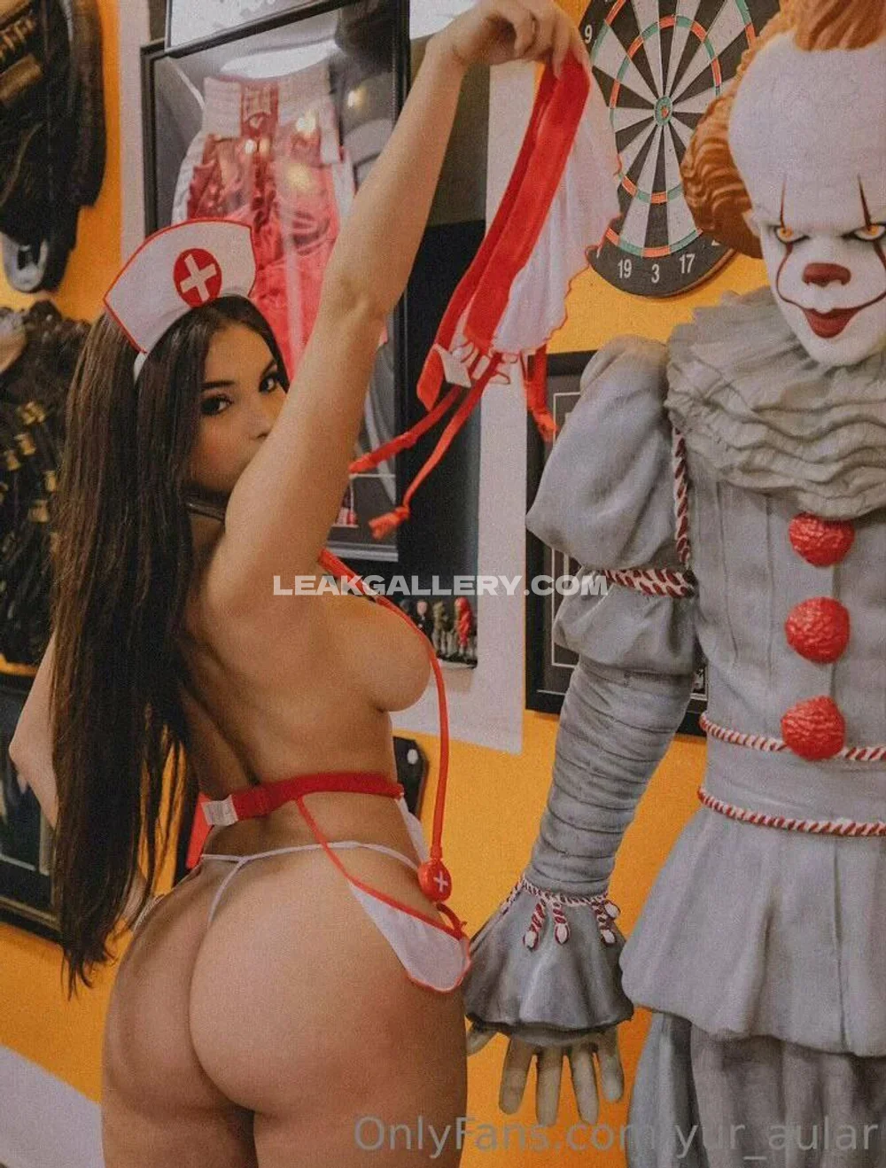 Yur Aular Nurse Costume Twerk OnlyFans Photo Leaked