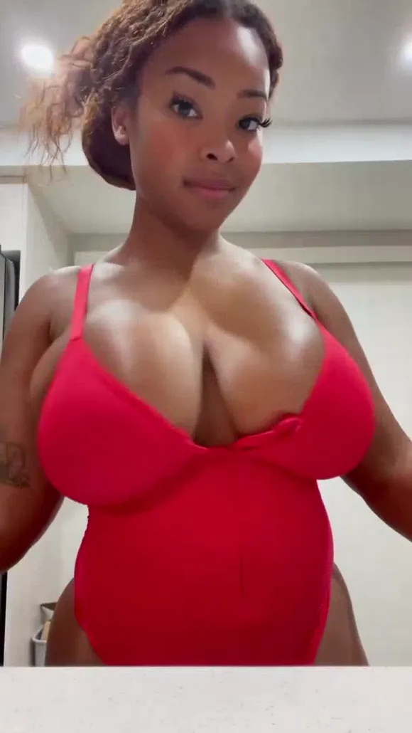 Zuribellarose Red Bodysuit Cleavage OnlyFans Video Leaked
