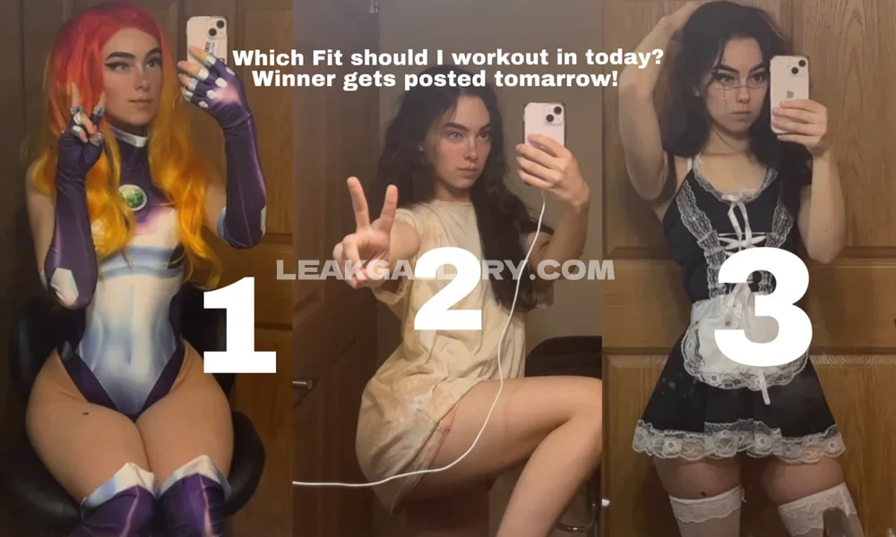 Zylavale Three Outfit Choices Selfie OnlyFans Photo Leaked