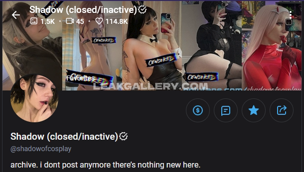 Egirlshadowx / shadowofcosplay Exclusive Leaked Nude OnlyFans #9298092