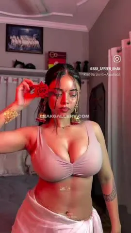7_afreen_khan Pink Bra Tease OnlyFans Photo Leaked