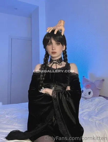 7cornkitten7 Black Velvet Dress Pose OnlyFans Photo Leaked