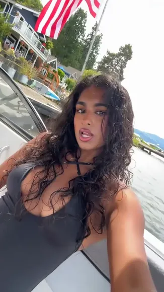 _ashikathomas Wet Black Swimsuit Tease OnlyFans Video Leaked