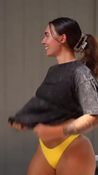Abby Berner Thong Under Oversized Tee OnlyFans Video Leaked