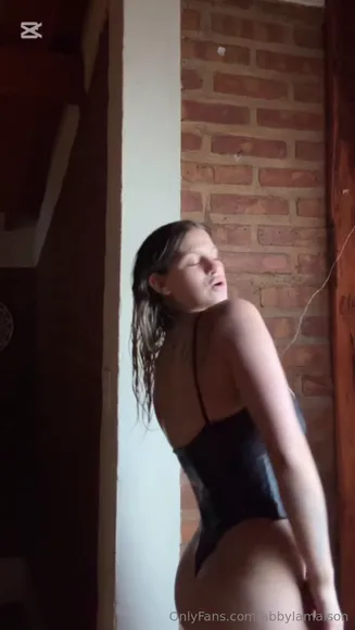 Abbylamaison Black Bodysuit Tit Play OnlyFans Video Leaked