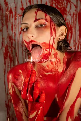 Adderallsparkles Bloody Tongue Lick OnlyFans Photo Leaked