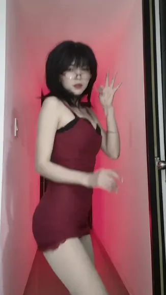 Adrimarced Red Dress Tease OnlyFans Video Leaked
