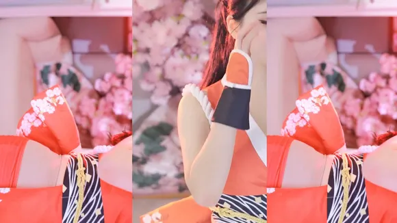 Aesoon_1210 Red Kimono Top Tease OnlyFans Video Leaked