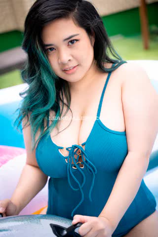 Akidearest Teal Swimsuit Lacing Up OnlyFans Photo Leaked