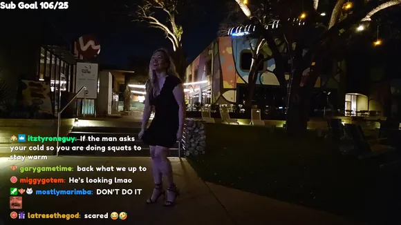 Alianimus Black Dress Night Walk OnlyFans Video Leaked