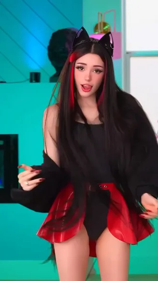Alyri Cat Ears And Red Skirt OnlyFans Video Leaked