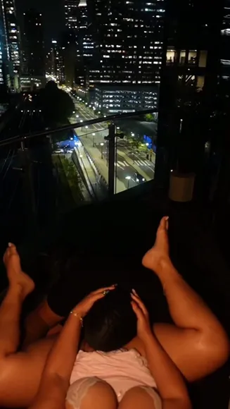 Amberthickk Naked Ass On Balcony OnlyFans Video Leaked