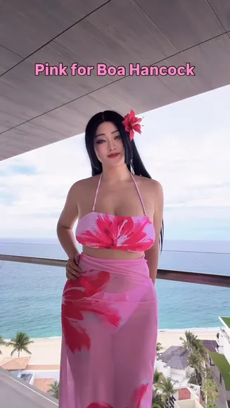Ammeerrss Pink Floral Bikini Set OnlyFans Video Leaked
