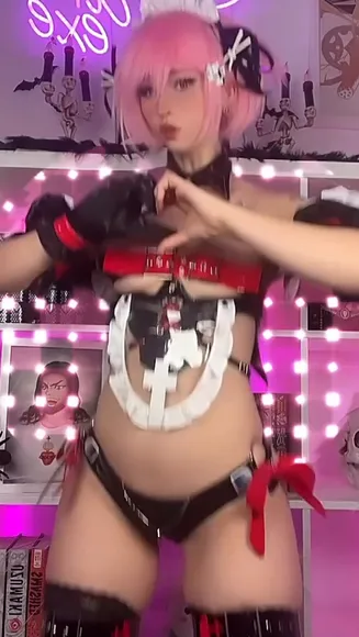 Anariexe Maid Outfit Tease OnlyFans Video Leaked