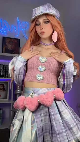 Anariexe Plaid Outfit Thong Reveal OnlyFans Video Leaked