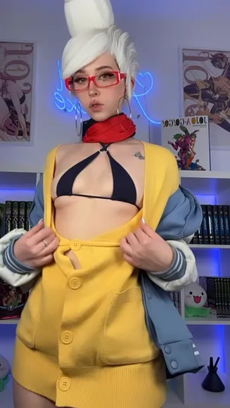 Anariexe Black Bikini Under Cardigan OnlyFans Video Leaked